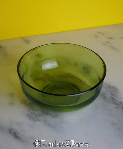 Olive ✤ Mid-Century Glass Bowl