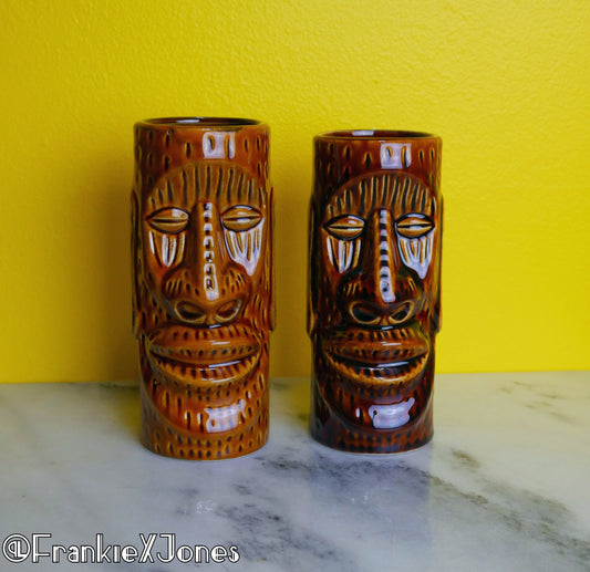 Easter Island Head Tiki Mug ✤ Katiki ✤ Set of 2