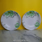 Green Peony Cereal Bowls ✤ Huafou Chinaware Co. ✤ Set of 2