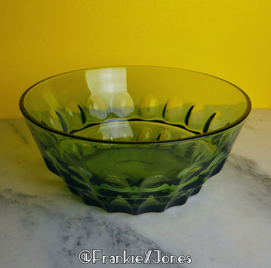 Olive Console Bowl ✤ Reflection ✤ Hazel Atlas