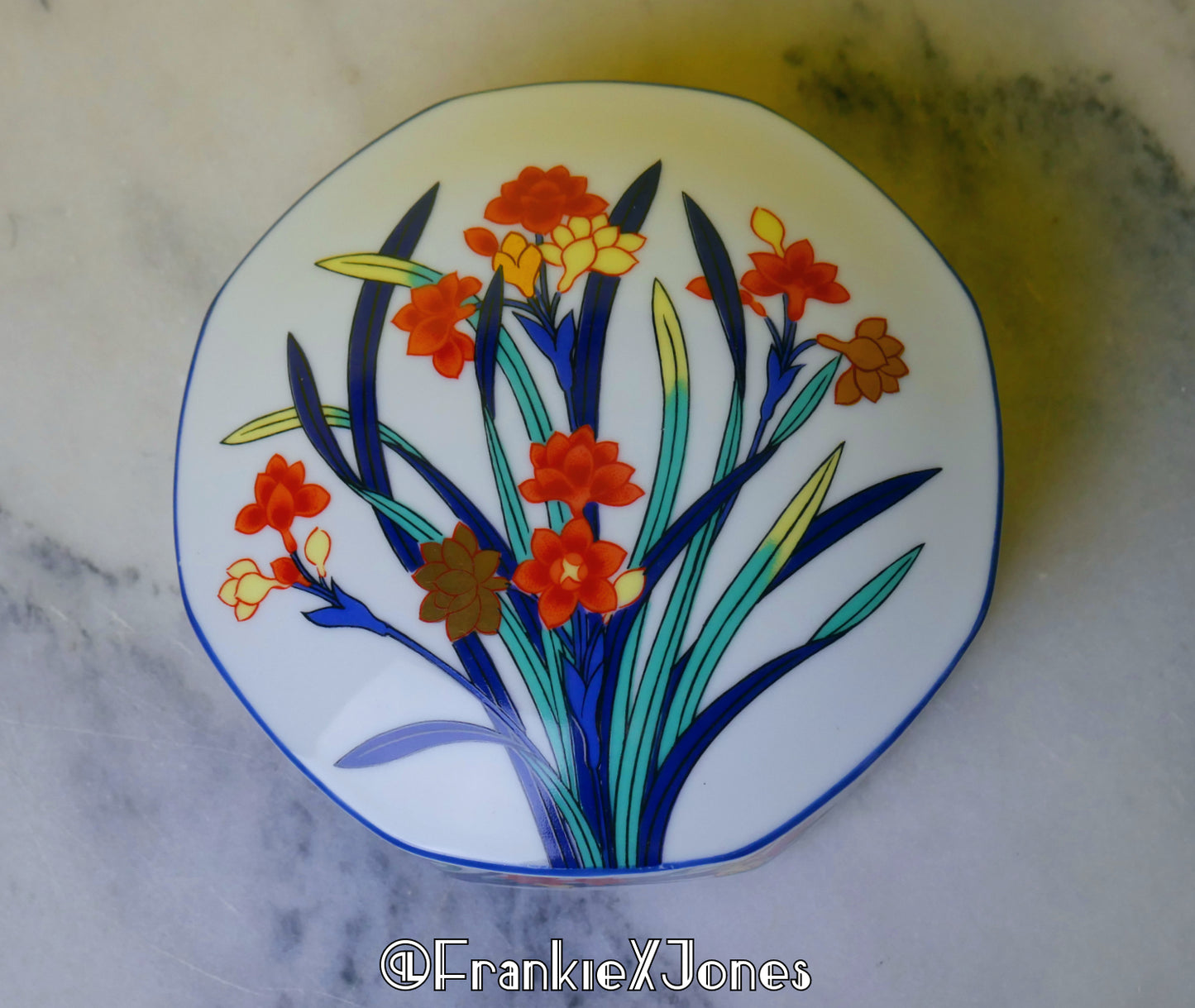 Daffodil Porcelain Vanity Box ✤ Trinket Box ✤ Tiffany & Co
