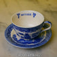 "Mother" Blue Willow Tea Cup Set ✤ Cup + Saucer