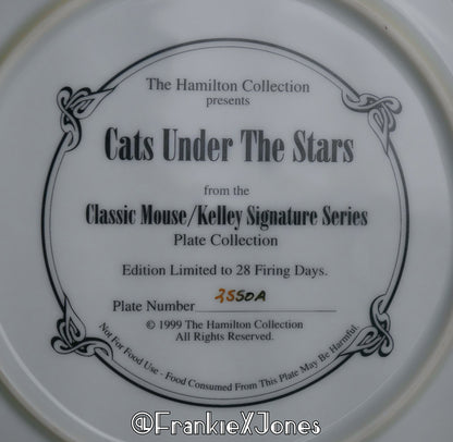 Cats Under the Stars ✤ Jerry Garcia Band ✤ Limited Edition Plate