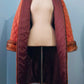 Italian Quilted Metallic Rose Gold Zippered Coat w/ Mink Fur Cuffs ✤ ISAP Italy